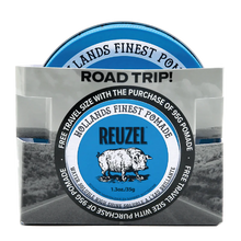 Load image into Gallery viewer, Reuzel Road Trip Blue Pomade (95 g Full‑Size + 35 g Mini for Road Trips)