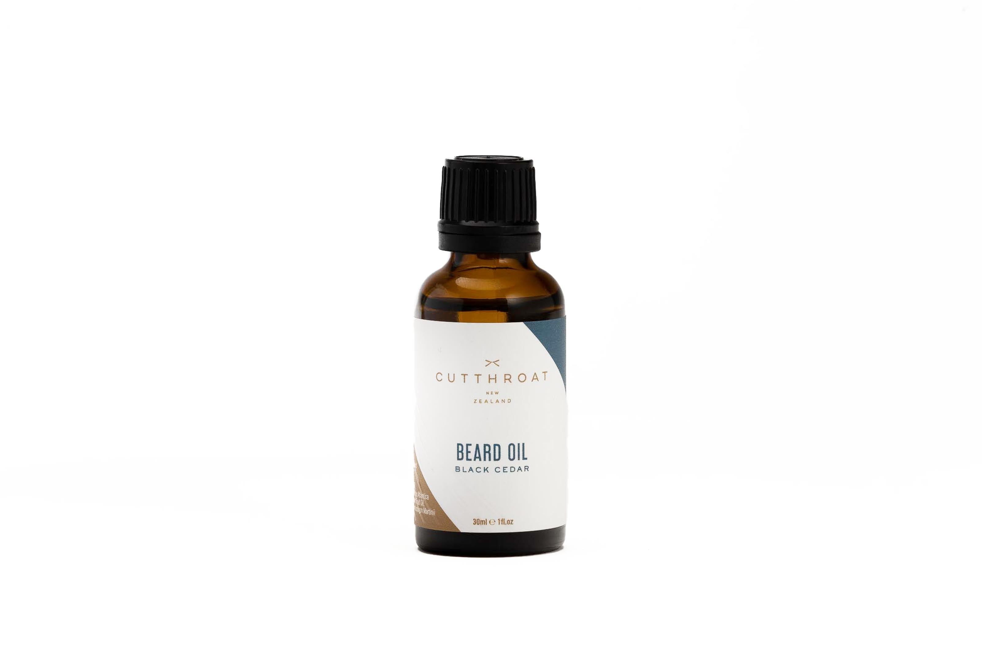 Cutthroat Black Cedar Beard Oil (30ml) | Gents Supply Co