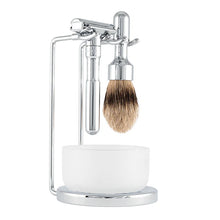Load image into Gallery viewer, Merkur Futur Polished Four Piece Shaving Set 751