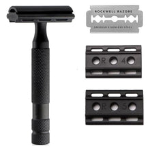 Load image into Gallery viewer, Rockwell 6S Safety Razor Stainless Steel Matte Black