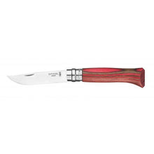 Load image into Gallery viewer, Opinel N08 Red Laminated Birch Knife