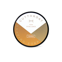 Load image into Gallery viewer, Cutthroat Cedar Wood Shaving Soap