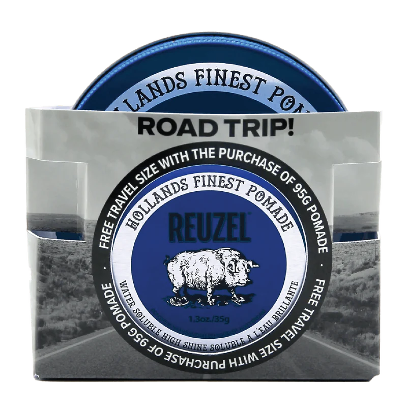 Reuzel Road Trip Fibre Pomade (95 g Full‑Size + 35 g Mini for Road Trips)