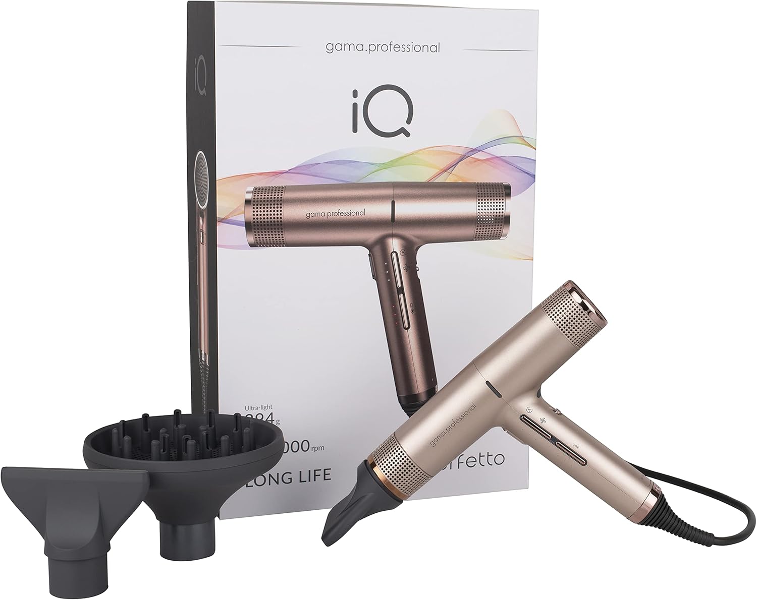 Gamma Professional iQ1 Perfetto Hair Dryer Rose Gold