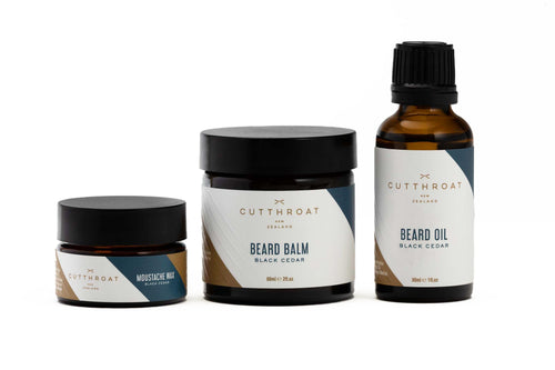 Black Cedar Beard care and Moustache Gift Set