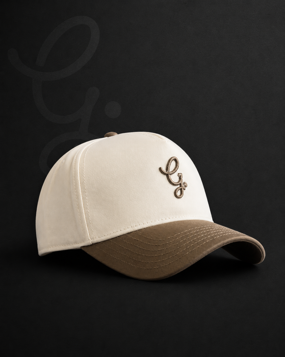 The Gents Ltd. Two-Tone Icon Cap Walnut White
