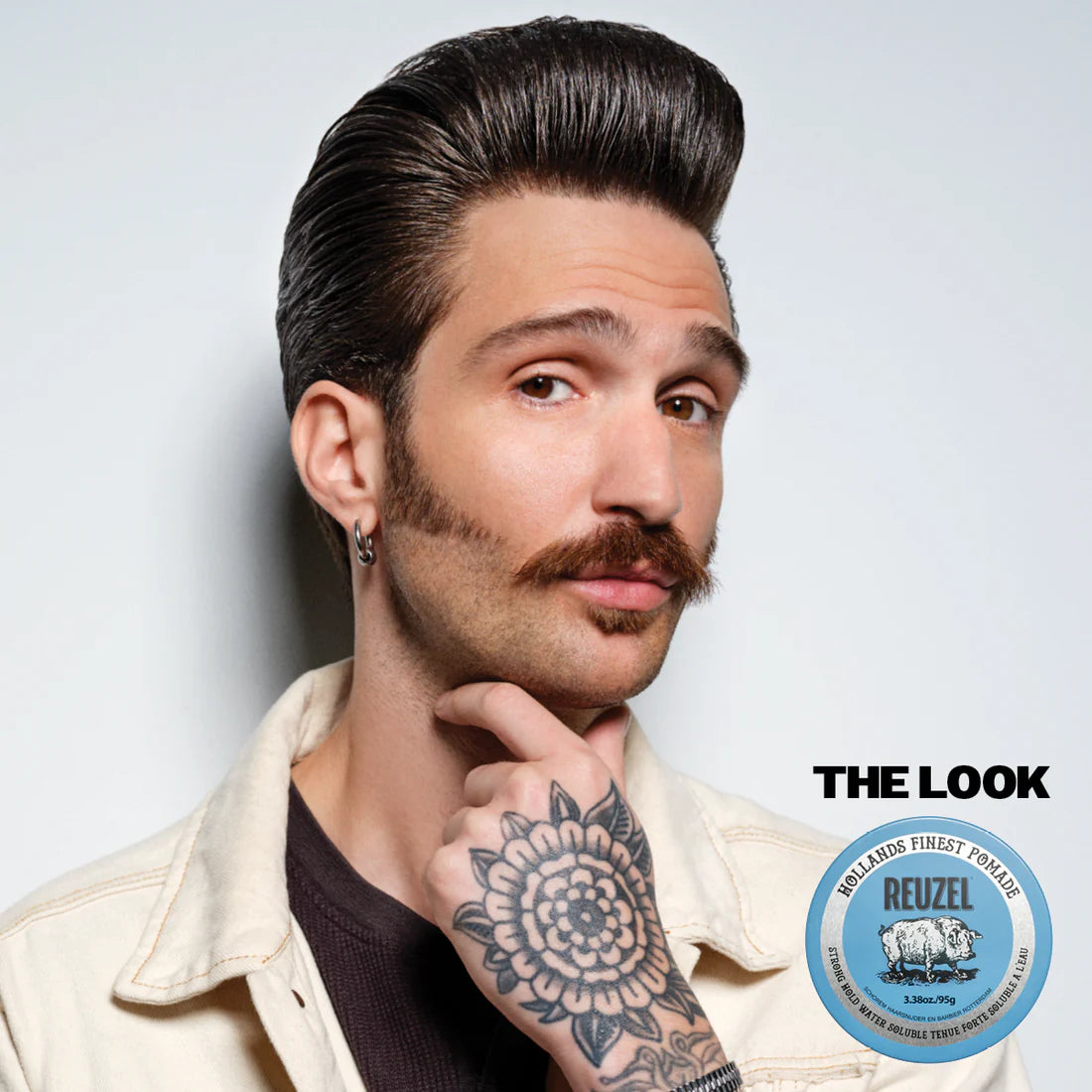 Reuzel Road Trip Blue Pomade (95 g Full‑Size + 35 g Mini for Road Trips)