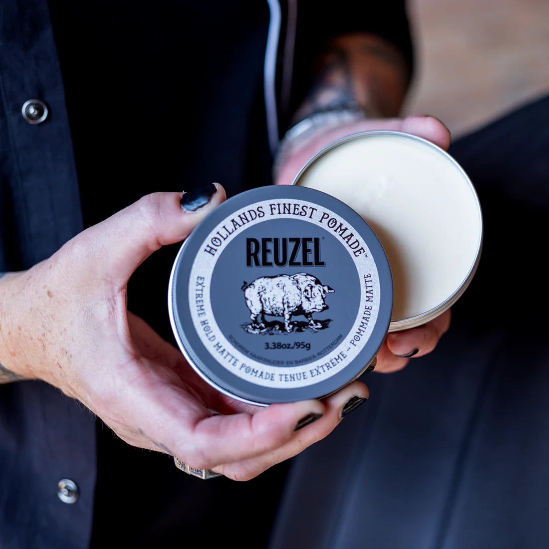 Reuzel Road Trip Clay Extreme Hold Matte Pomade (95 g Full‑Size + 35 g Mini for Road Trips)