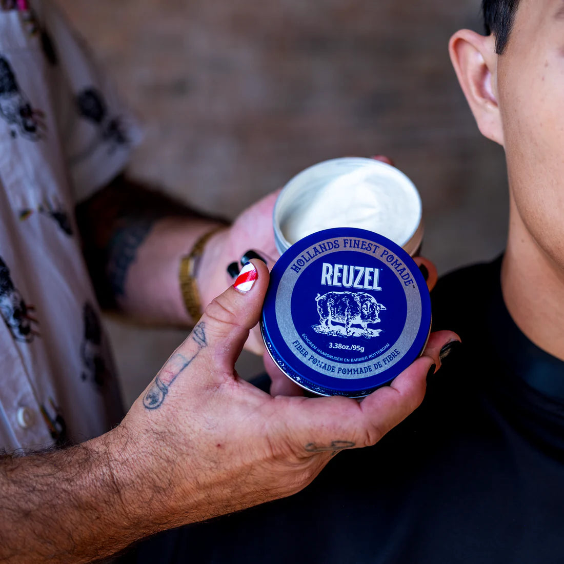 Reuzel Road Trip Fibre Pomade (95 g Full‑Size + 35 g Mini for Road Trips)