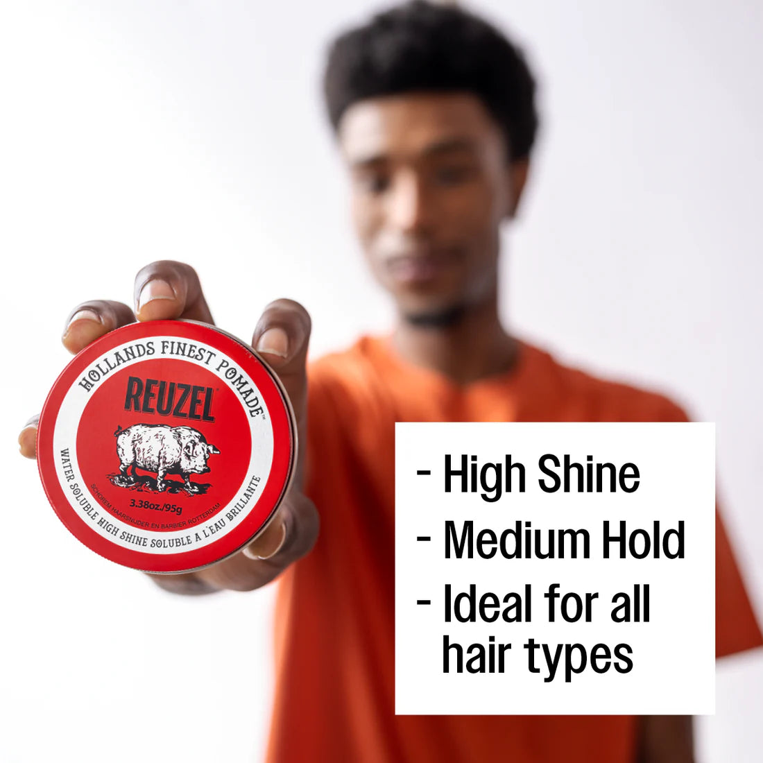 Reuzel Road Red Pomade (95 g Full‑Size + 35 g Mini for Road Trips)