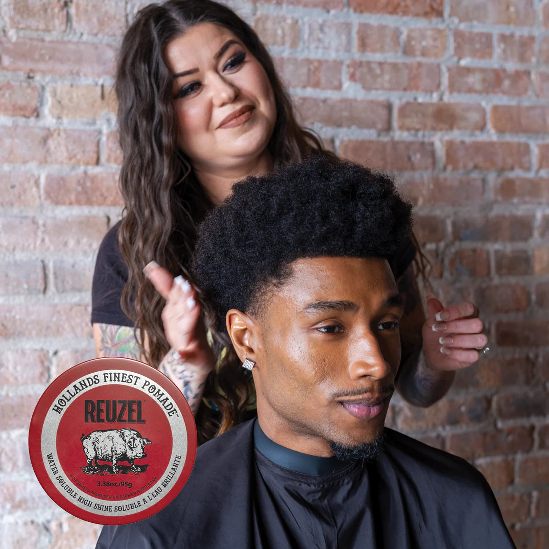Reuzel Road Red Pomade (95 g Full‑Size + 35 g Mini for Road Trips)