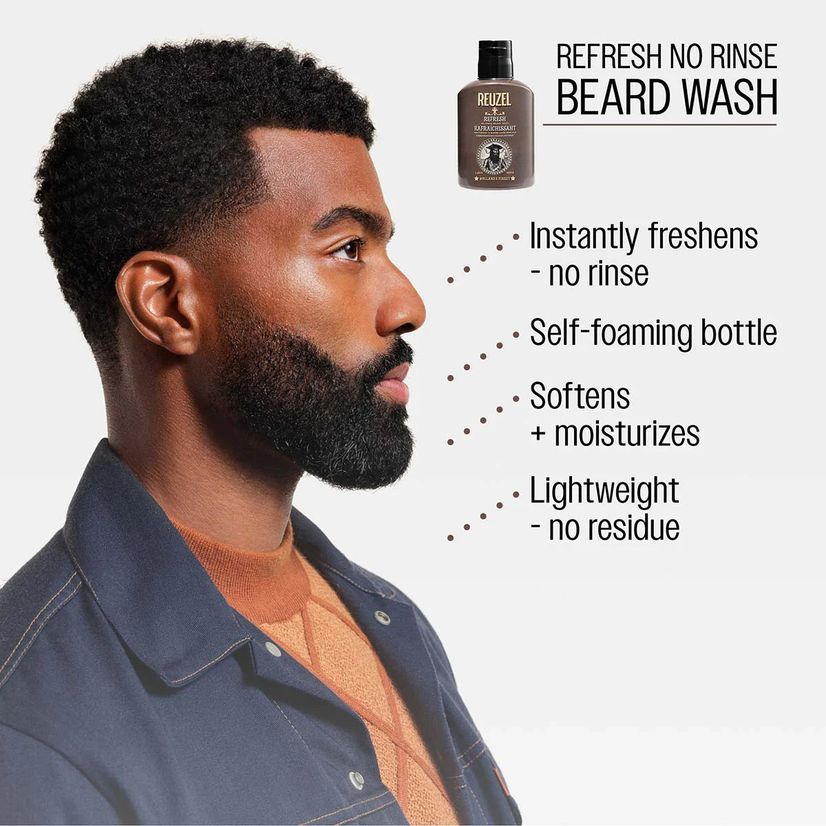 Reuzel Refresh No-Rinse Beard Wash