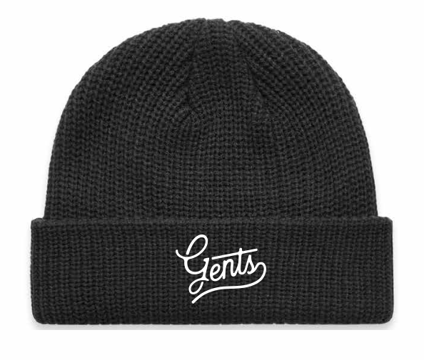Gents Embroidered Cable Beanie