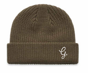 Gents Embroidered Cable Beanie