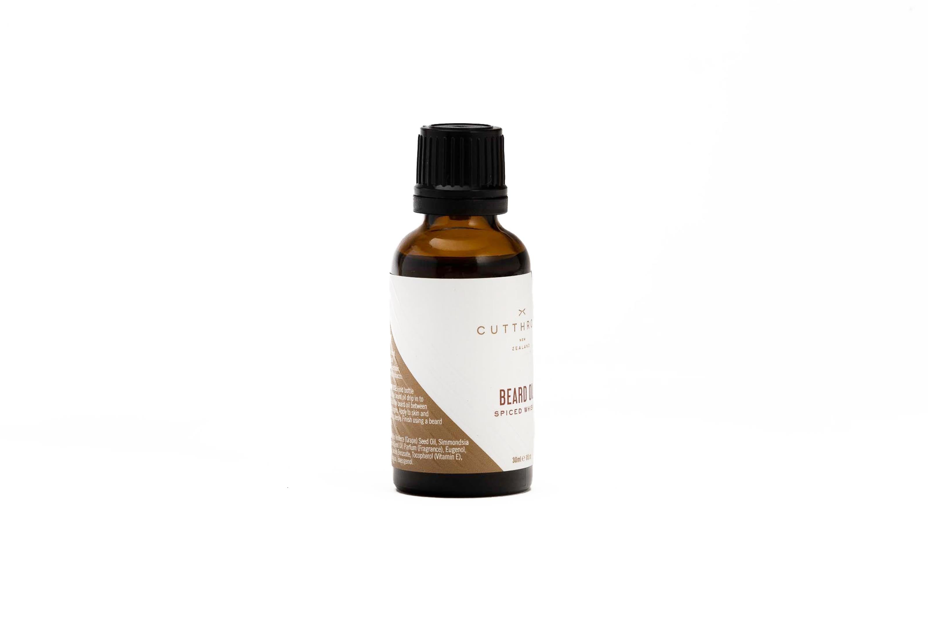 Cutthroat spiced whisky beard oil