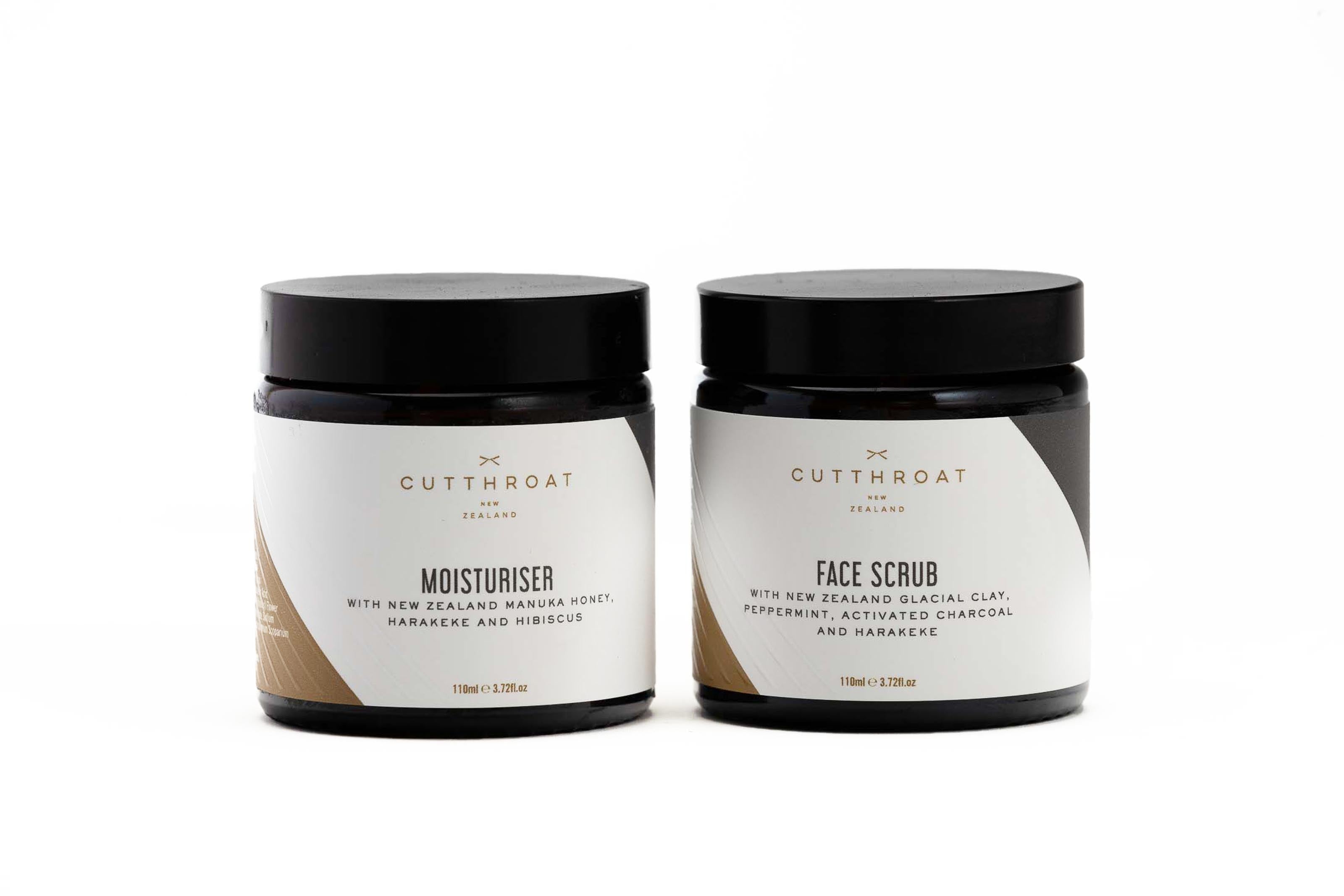 Moisturiser and face scrub set