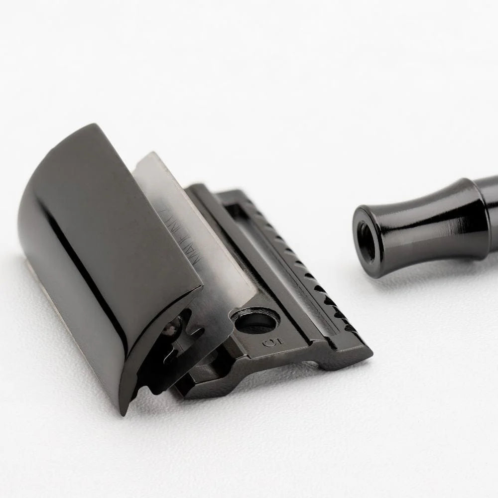 Merkur 23B Long Handle DE Safety Razor – Black PVD Coated
