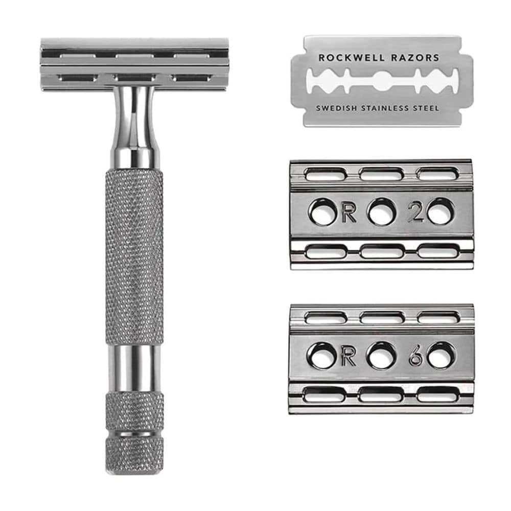 Rockwell 6C Adjustable Double Edge Safety Razor – Gunmetal Chrome