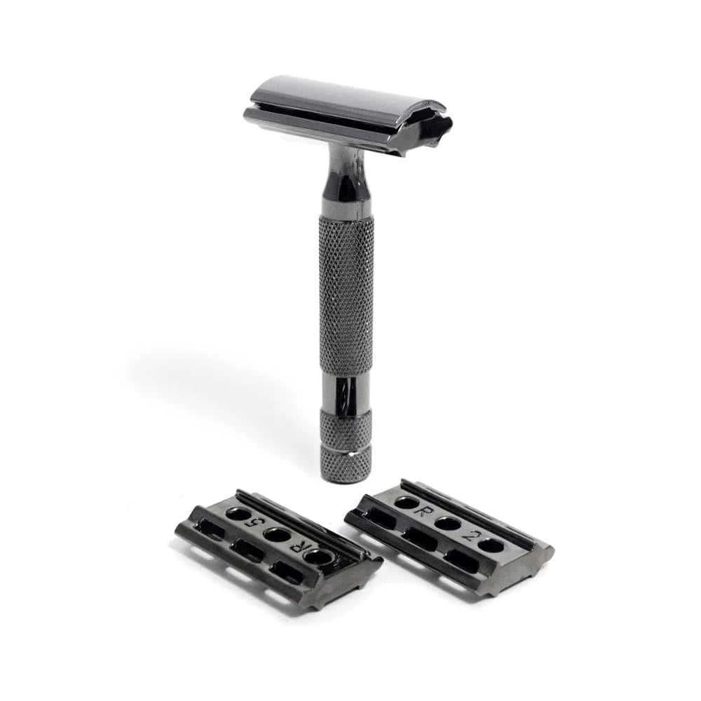 Rockwell 6C Adjustable Double Edge Safety Razor – Gunmetal Chrome