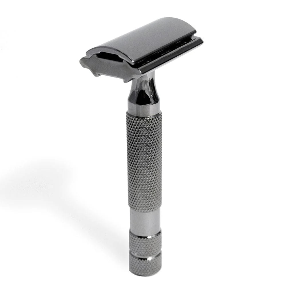 Rockwell 6C Adjustable Double Edge Safety Razor – Gunmetal Chrome