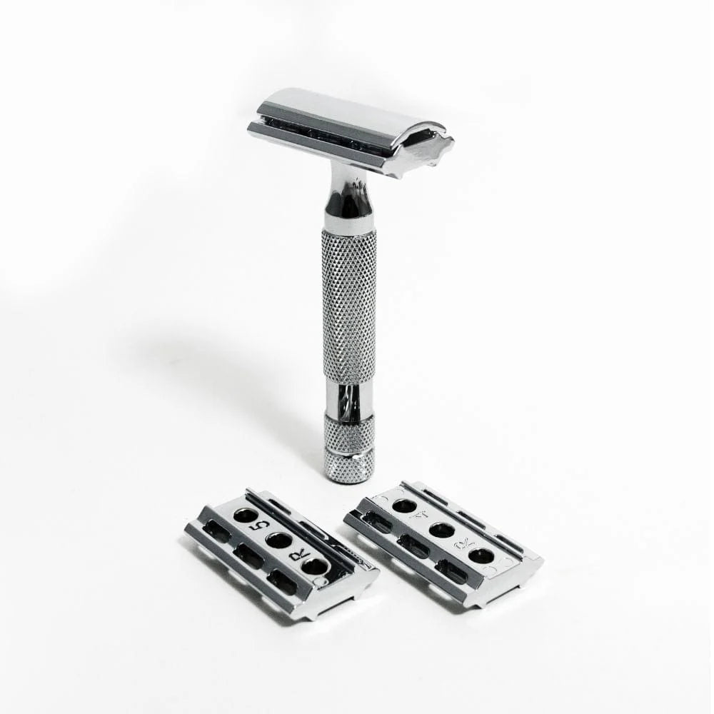 Rockwell 6C Safety Razor – White Chrome