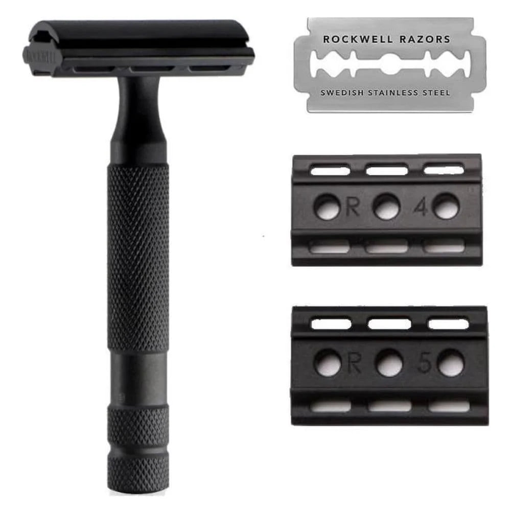 Rockwell 6S Safety Razor Stainless Steel Matte Black