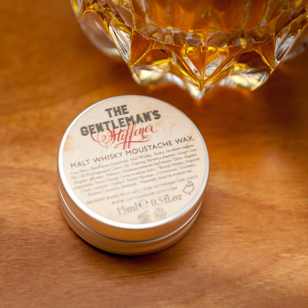 Gentleman's Stiffener Malt Whisky Moustache Wax