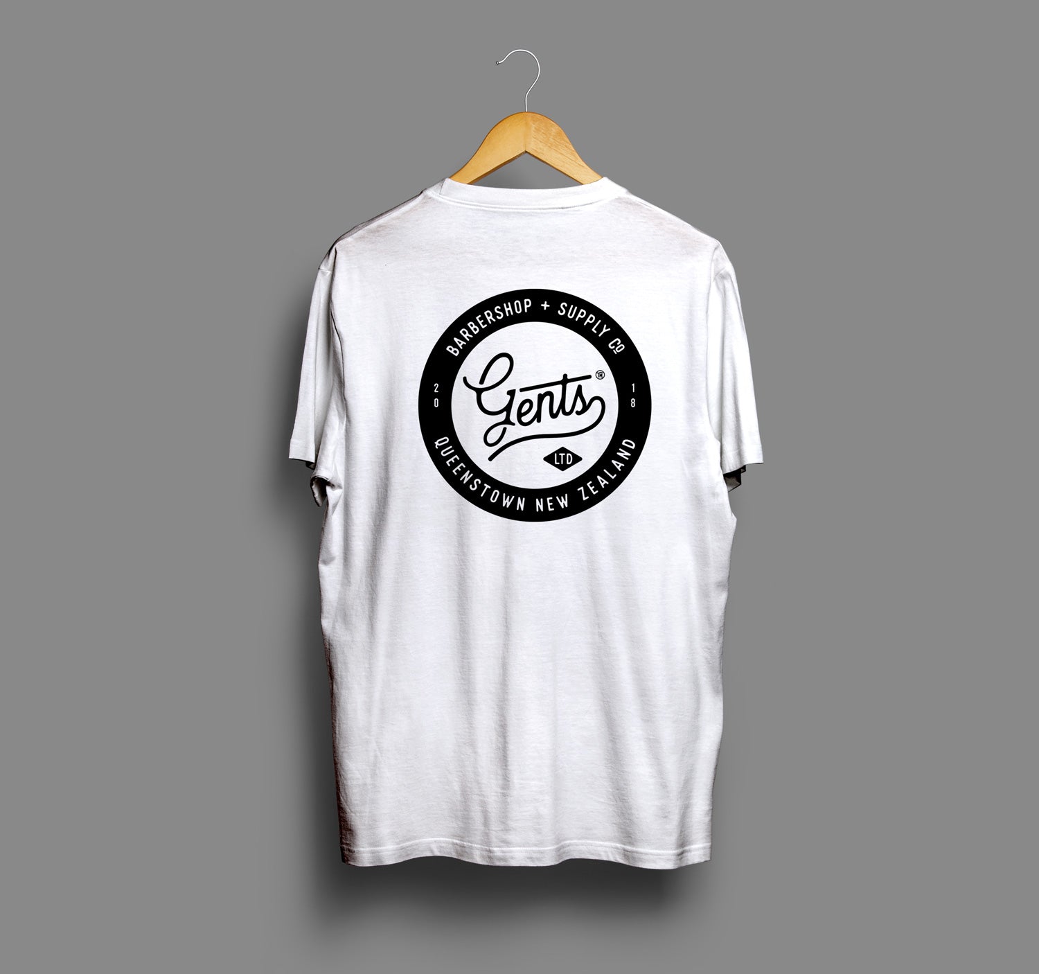 Gents t white black