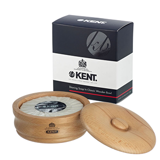Kent Shaving Soap in Wooden Bowl