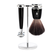 MUHLE Rytmo Black Fibre Safety Razor Shaving Set