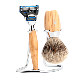MUHLE Kosmo Olive Wood Fusion Shaving Set