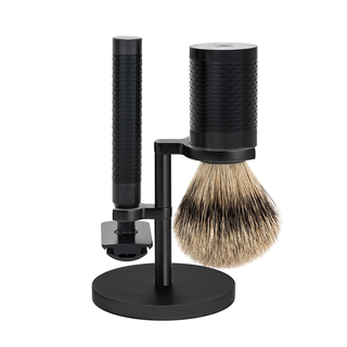 MUHLE Jet Black ROCCA Shaving Set