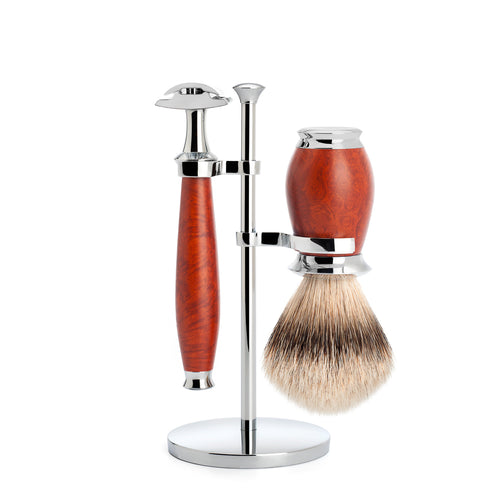 MÜHLE Purist Briar Wood SR Shaving Set S091H59SR