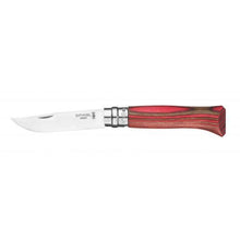 Load image into Gallery viewer, Opinel N08 Red Laminated Birch Knife
