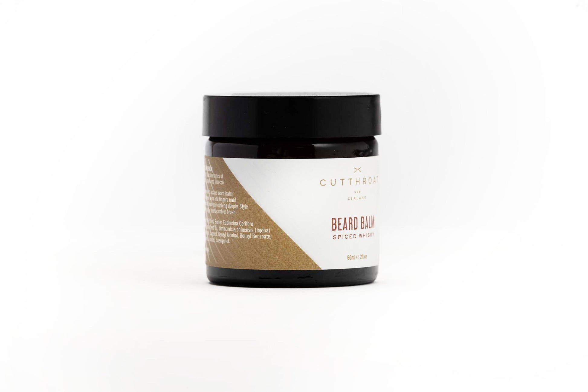 spiced whisky beard balm side