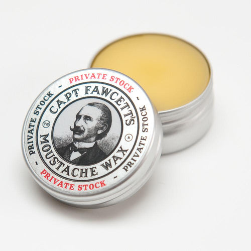 captain fawcett private stock moustache wax open