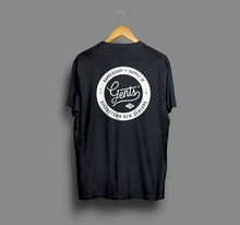 Load image into Gallery viewer, gents barber shop black t-shirt reverse
