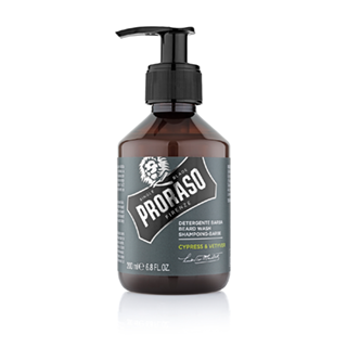 proraso Cypress and Vetyver beard shampoo