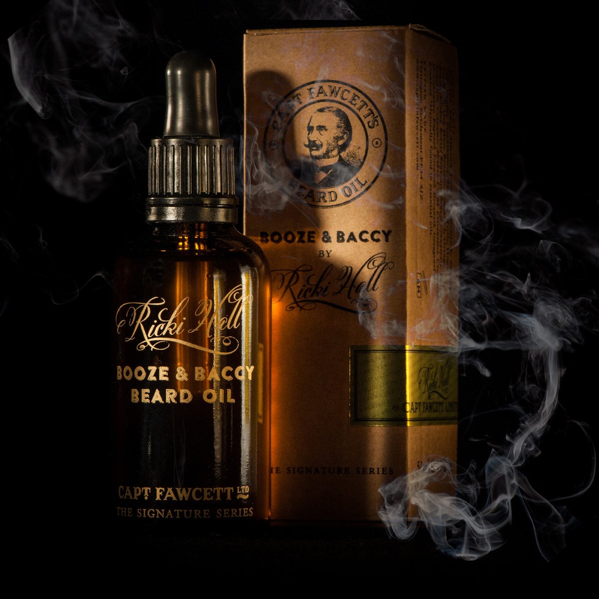 ricki hall booze and baccy beard oil